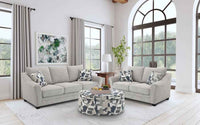 Tomkins 2-piece Boucle Upholstered Sofa Set Light Grey - Home & Sleep Outlet