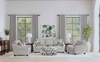 Tomkins 3-piece Boucle Upholstered Sofa Set Light Grey - Home & Sleep Outlet