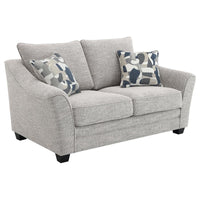 Tomkins 3-piece Boucle Upholstered Sofa Set Light Grey - Home & Sleep Outlet