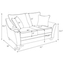 Tomkins 3-piece Boucle Upholstered Sofa Set Light Grey - Home & Sleep Outlet