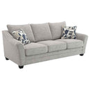 Tomkins Boucle Upholstered Sofa Light Grey - Home & Sleep Outlet