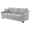 Tomkins Boucle Upholstered Sofa Light Grey - Home & Sleep Outlet