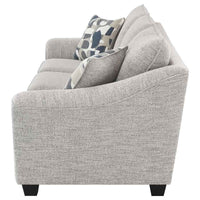 Tomkins Boucle Upholstered Sofa Light Grey - Home & Sleep Outlet