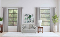Tomkins Boucle Upholstered Loveseat Light Grey - Home & Sleep Outlet