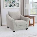 Tomkins Boucle Upholstered Chair Light Grey - Home & Sleep Outlet