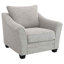 Tomkins Boucle Upholstered Chair Light Grey - Home & Sleep Outlet