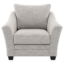 Tomkins Boucle Upholstered Chair Light Grey - Home & Sleep Outlet