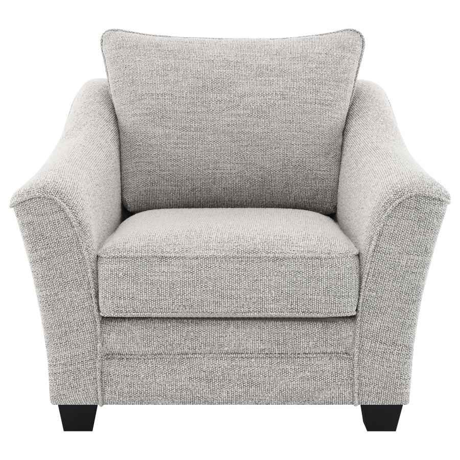 Tomkins Boucle Upholstered Chair Light Grey - Home & Sleep Outlet
