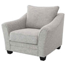 Tomkins Boucle Upholstered Chair Light Grey - Home & Sleep Outlet
