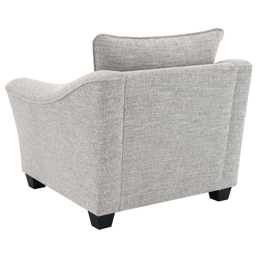 Tomkins Boucle Upholstered Chair Light Grey - Home & Sleep Outlet