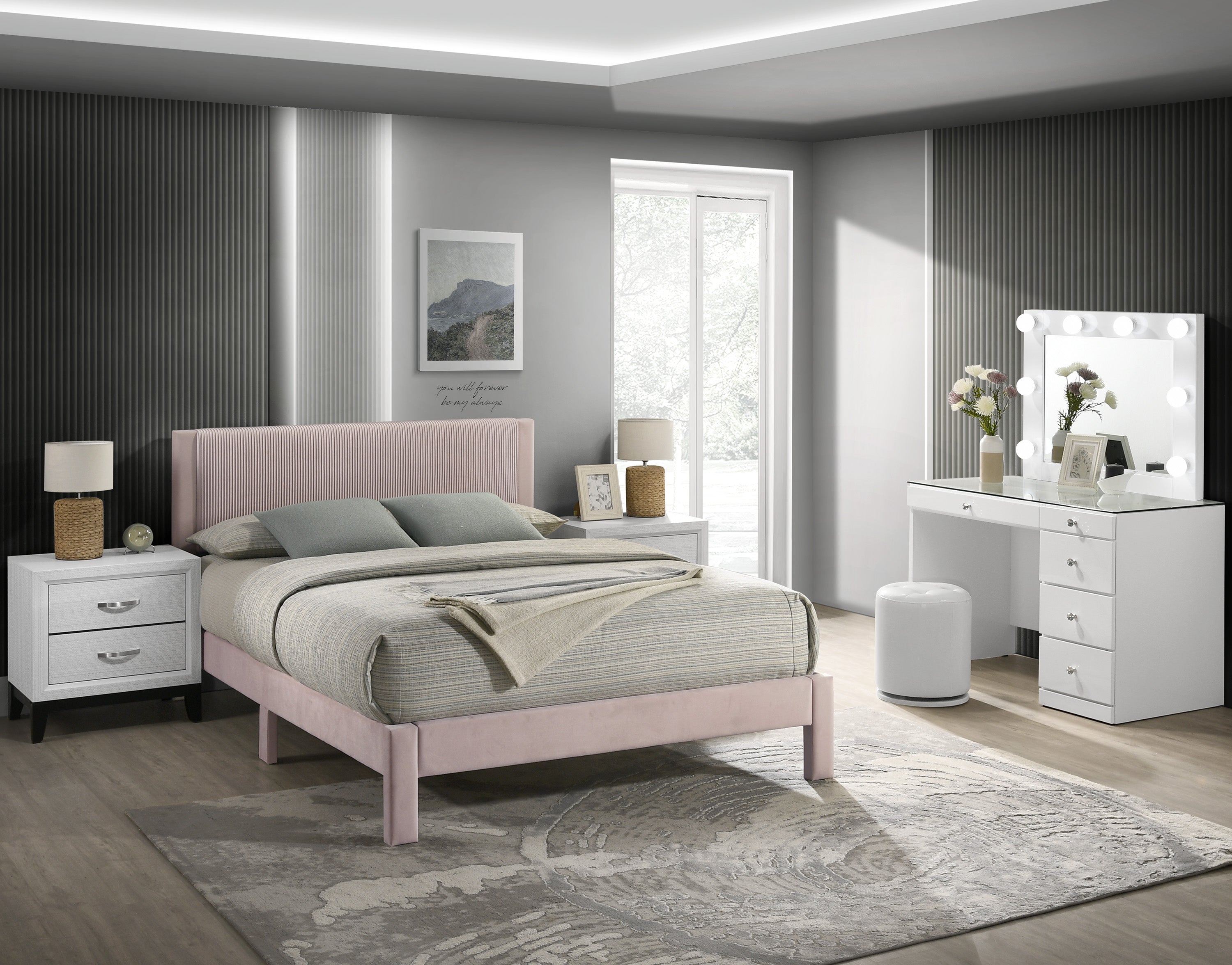 LUCIA 5097PK (8-Piece Bedroom Set)