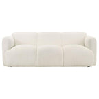 Dorset 2-piece Upholstered Round Track Arm Sofa Set White
