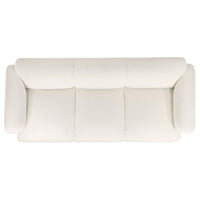 Dorset 2-piece Upholstered Round Track Arm Sofa Set White - Home & Sleep Outlet