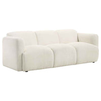 Dorset 3-piece Upholstered Round Track Arm Sofa Set White - Home & Sleep Outlet