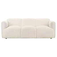 Dorset 3-piece Upholstered Round Track Arm Sofa Set White - Home & Sleep Outlet