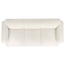 Dorset 3-piece Upholstered Round Track Arm Sofa Set White - Home & Sleep Outlet