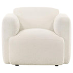 Dorset 3-piece Upholstered Round Track Arm Sofa Set White