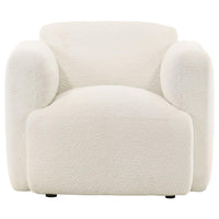 Dorset 3-piece Upholstered Round Track Arm Sofa Set White - Home & Sleep Outlet