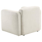 Dorset 3-piece Upholstered Round Track Arm Sofa Set White