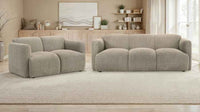 Dorset 2-piece Upholstered Round Track Arm Sofa Set Brown - Home & Sleep Outlet