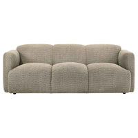 Dorset 2-piece Upholstered Round Track Arm Sofa Set Brown - Home & Sleep Outlet