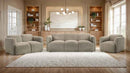 Dorset 3-piece Upholstered Round Track Arm Sofa Set Brown - Home & Sleep Outlet