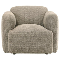 Dorset 3-piece Upholstered Round Track Arm Sofa Set Brown - Home & Sleep Outlet