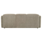 Dorset Fabric Upholstered Round Track Arm Sofa Brown