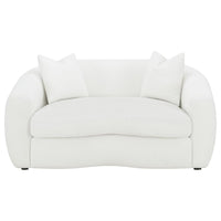 Isabella 2-piece Faux Sheepskin Upholstered Sofa Set Natural - Home & Sleep Outlet