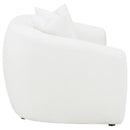 Isabella 2-piece Faux Sheepskin Upholstered Sofa Set Natural - Home & Sleep Outlet