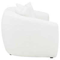Isabella 2-piece Faux Sheepskin Upholstered Sofa Set Natural - Home & Sleep Outlet