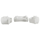 Isabella 3-piece Faux Sheepskin Upholstered Sofa Set Natural - Home & Sleep Outlet