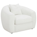 Isabella 3-piece Faux Sheepskin Upholstered Sofa Set Natural - Home & Sleep Outlet