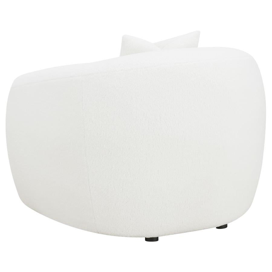 Isabella 3-piece Faux Sheepskin Upholstered Sofa Set Natural - Home & Sleep Outlet