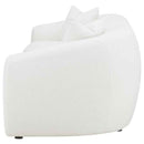 Isabella Faux Sheepskin Upholstered Sofa Natural - Home & Sleep Outlet