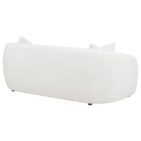 Isabella Faux Sheepskin Upholstered Sofa Natural - Home & Sleep Outlet