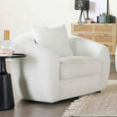 Isabella Faux Sheepskin Upholstered Accent Chair Natural - Home & Sleep Outlet