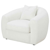 Isabella Faux Sheepskin Upholstered Accent Chair Natural - Home & Sleep Outlet