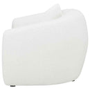 Isabella Faux Sheepskin Upholstered Accent Chair Natural - Home & Sleep Outlet