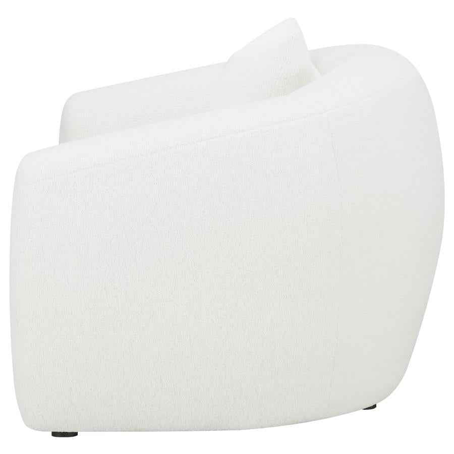 Isabella Faux Sheepskin Upholstered Accent Chair Natural - Home & Sleep Outlet