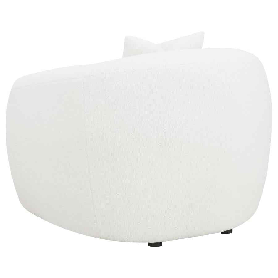 Isabella Faux Sheepskin Upholstered Accent Chair Natural - Home & Sleep Outlet