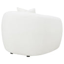 Isabella Faux Sheepskin Upholstered Accent Chair Natural - Home & Sleep Outlet