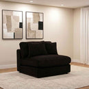 Blaine Upholstered Armless Chair Chocolate - Home & Sleep Outlet