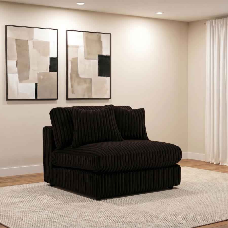 Blaine Upholstered Armless Chair Chocolate - Home & Sleep Outlet