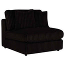 Blaine Upholstered Armless Chair Chocolate - Home & Sleep Outlet