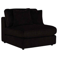 Blaine Upholstered Armless Chair Chocolate - Home & Sleep Outlet