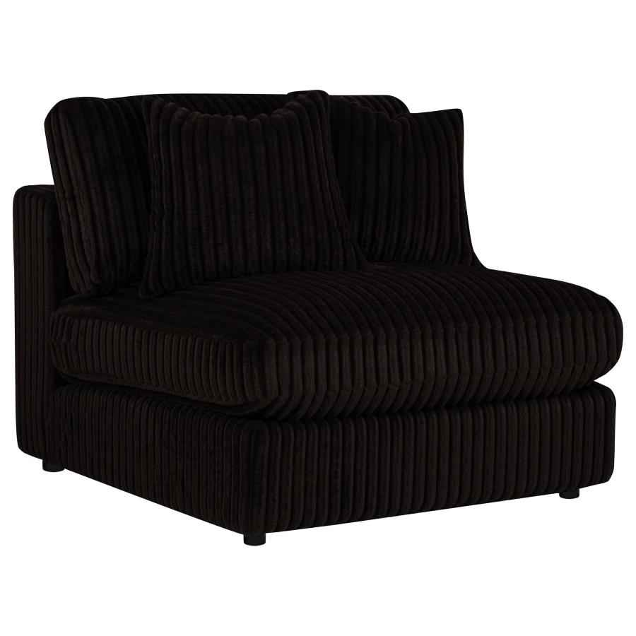 Blaine Upholstered Armless Chair Chocolate - Home & Sleep Outlet