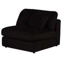 Blaine Upholstered Armless Chair Chocolate - Home & Sleep Outlet