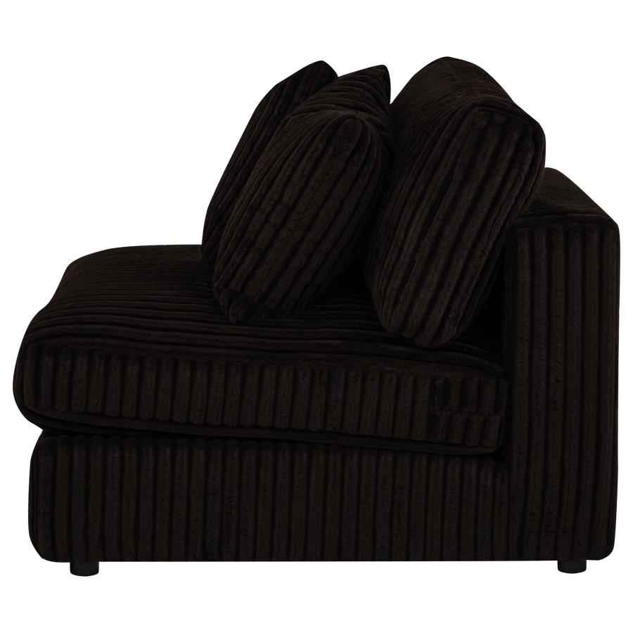 Blaine Upholstered Armless Chair Chocolate - Home & Sleep Outlet