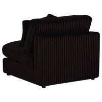 Blaine Upholstered Armless Chair Chocolate - Home & Sleep Outlet